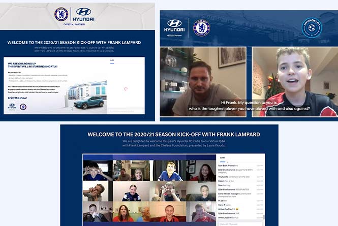 kids and Virtual Q&A with Frank Lampard