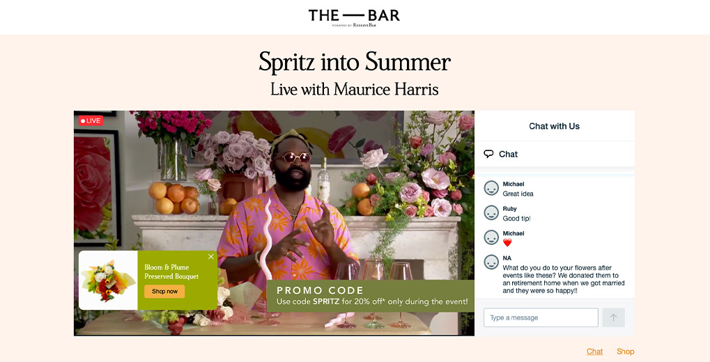 spritz into summer live landing page